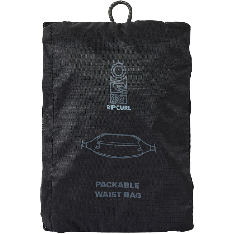 2026 Rip Curl S-Series Packable Waist Bag 17GMUT - Black